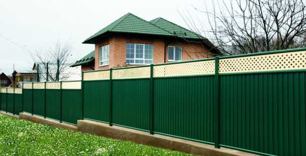 Забор из профнастила своими руками - установка, схемы и расчет