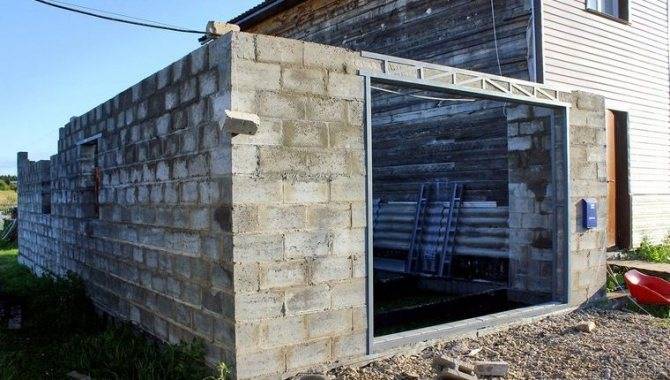Строительство гаража из пеноблоков – все этапы (фото и видео)