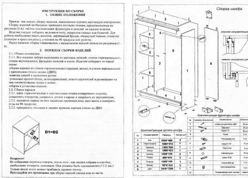 Как собрать двери шкафа-купе своими руками - подробная инструкция!