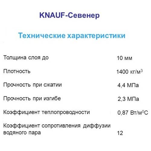 Гипсовая штукатурка knauf — свойства и применение