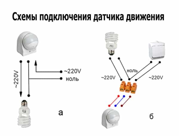 Как подключить датчик движения к лампочке: подробная инструкция и схемы