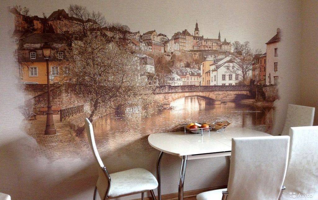 Фреска на стену для кухни (51 фото): дизайн в интерьере