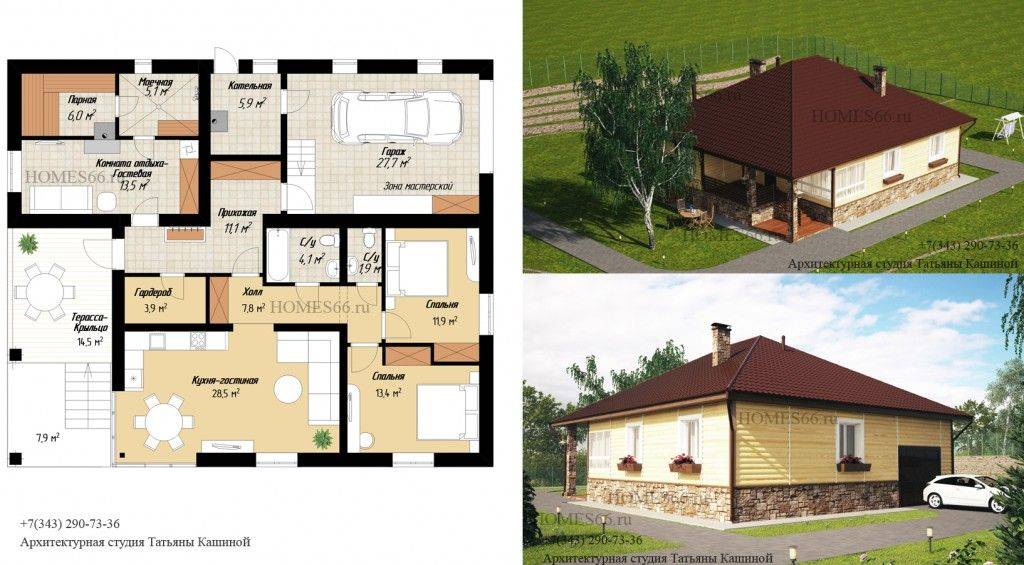 Проекты одноэтажных домов цены под ключ, проекты в москве