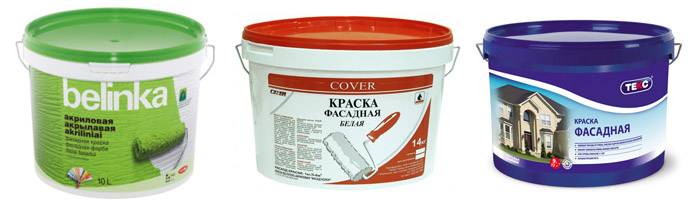 Фасадная краска по бетону для наружных работ: характеристики и расход на 1м2