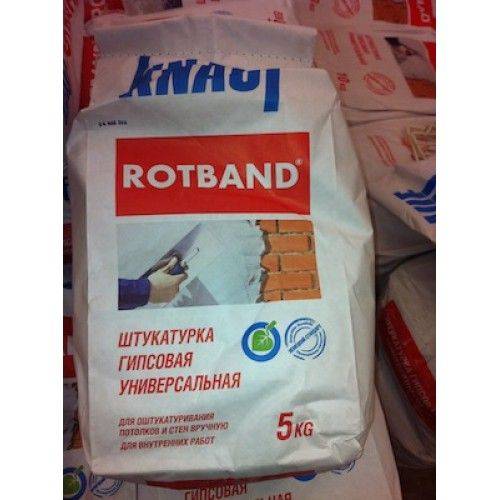 Штукатурка knauf rotband: гипсовая штукатурная смесь в упаковках по 30 кг, технические характеристики