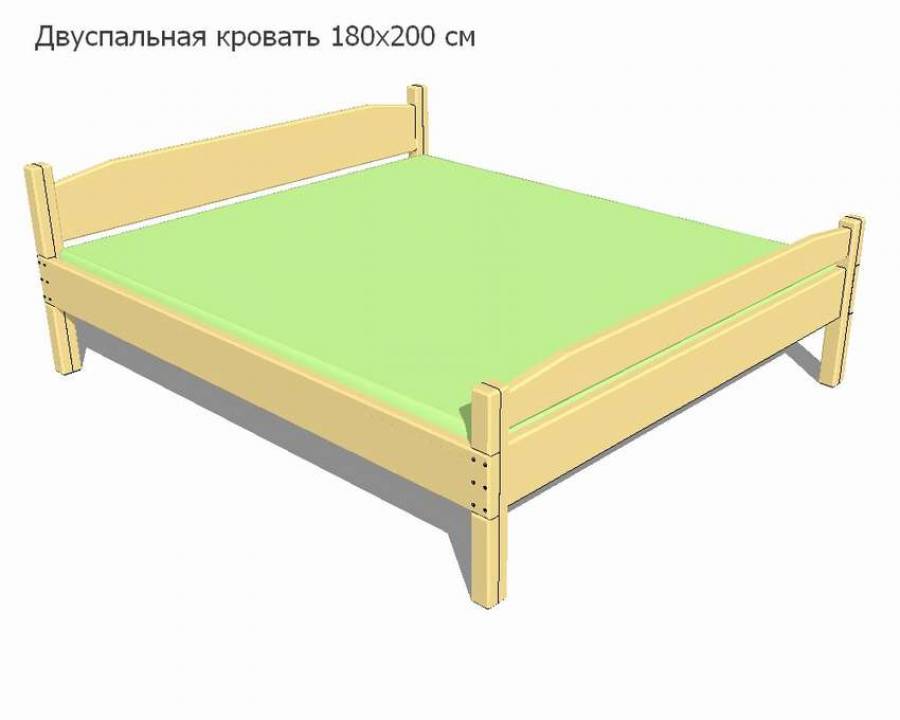Двуспальная кровать своими руками: чертеж, фото, 3d модель.