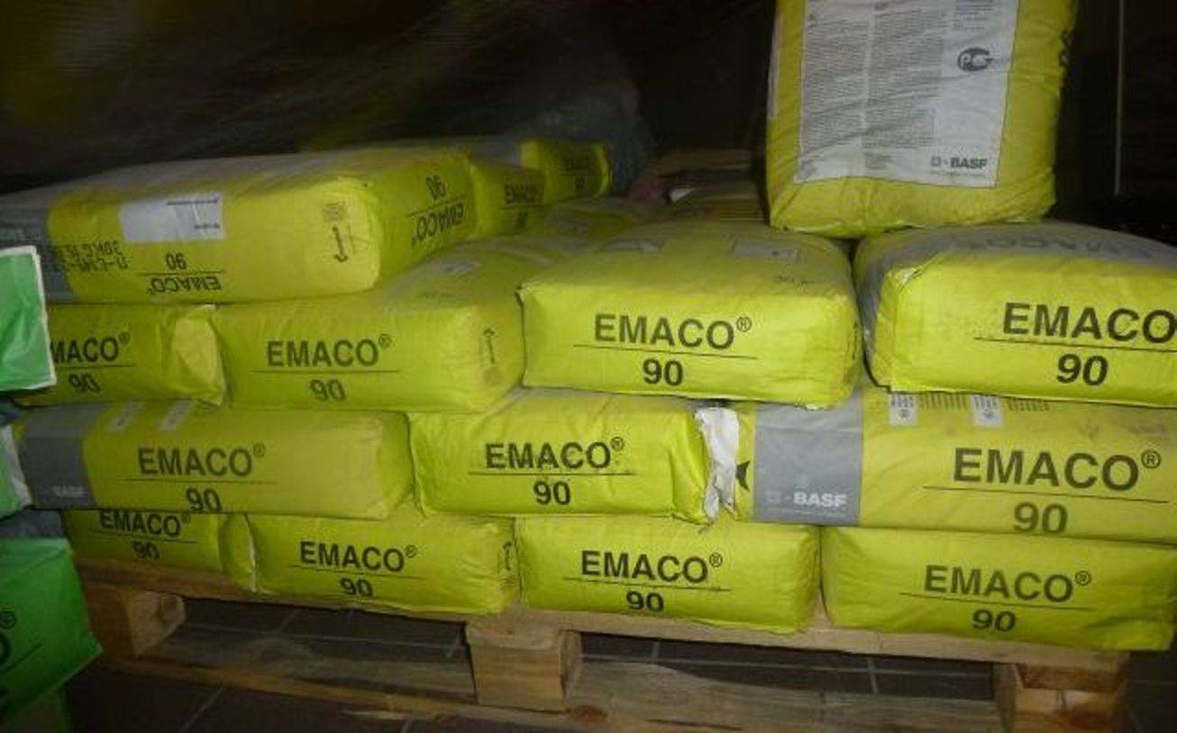 Выбор ремонтной смеси emaco