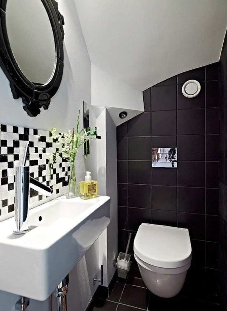 Черный унитаз (30 фото): напольный вариант в дизайне интерьера туалета, комбинации с белым цветом, бренды arcus и «элисса»