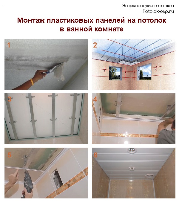 Потолок пвх своими руками: пошаговая инструкция, как сделать и укрепить каркас для крепления подвесных панелей, монтаж плит в ванной, на кухне и других помещениях