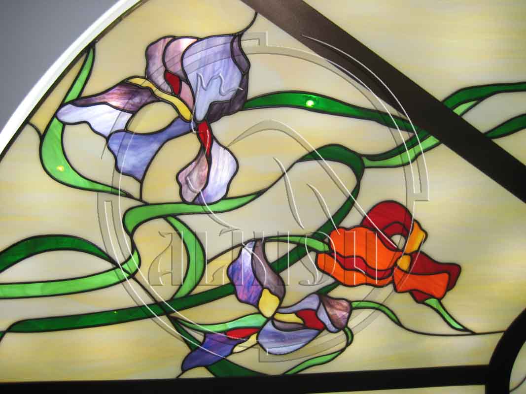 Витражная пленка на стекло: 145+ (фото) интерьеров с рисунком