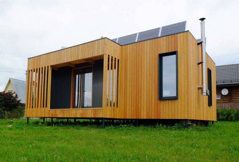 Красивые проекты одноэтажных домов в современном стиле
 - 34 фото