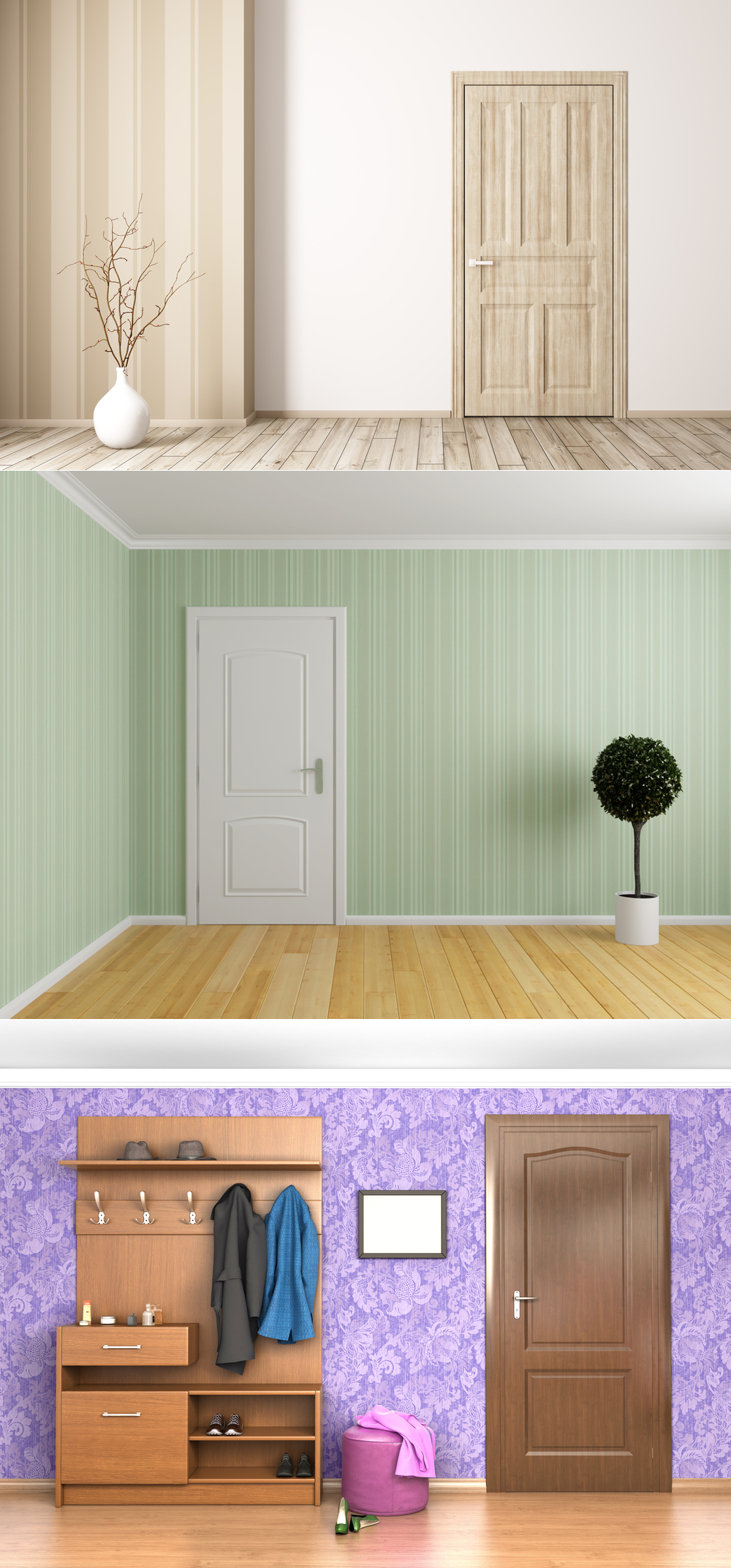 Цвет мебели и пола стен подобрать