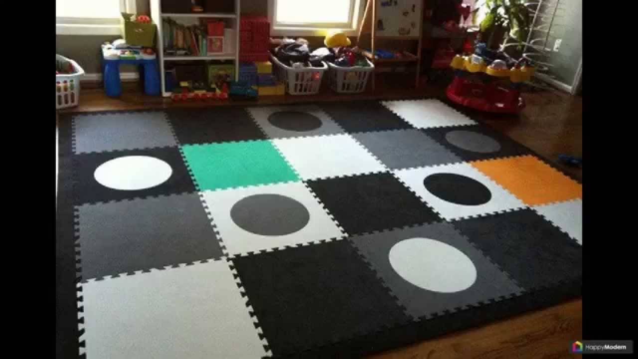 Мягкий и теплый модульный пол для детской комнаты