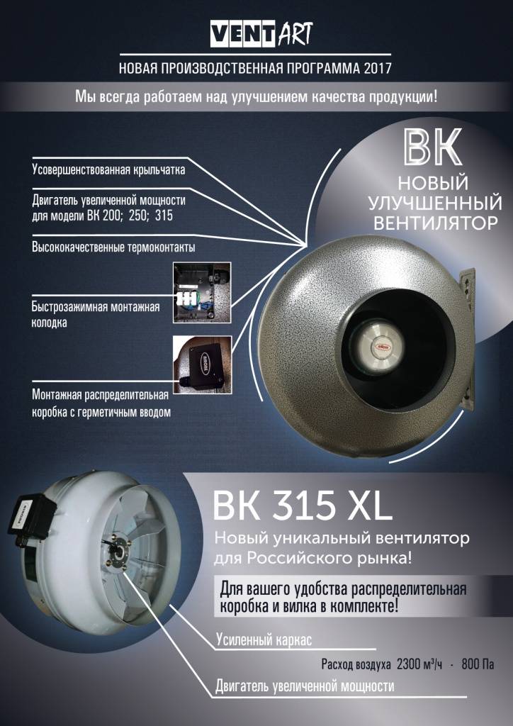 Вентиляторы для вытяжки канальные бесшумные