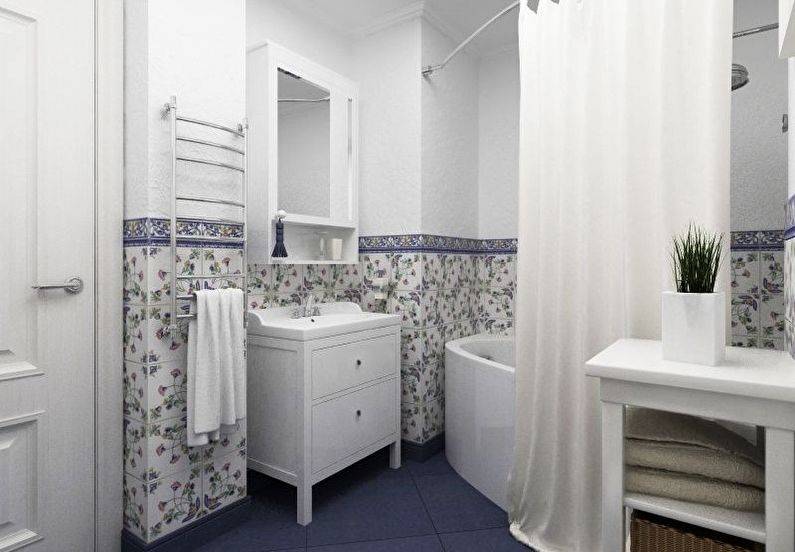 Ванная в стиле прованс: особенности стиля, отделочные материалы для стен, дизайн и интерьер санузла, мебель и плитка для комнаты