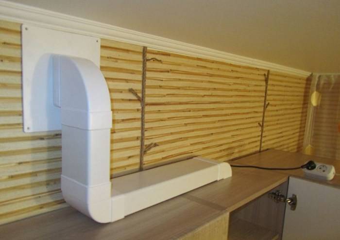 Подключение вытяжки на кухне к вентиляционному каналу — схема
