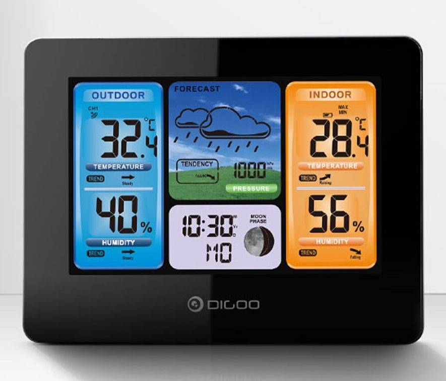 Установка беспроводной метеостанции