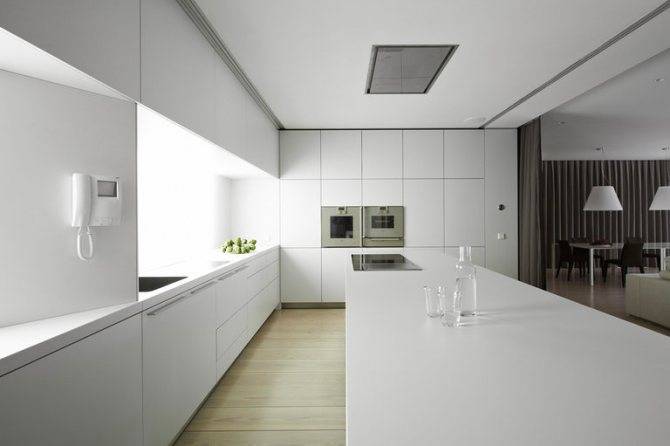 Кухня-гостиная в стиле «минимализм» (32 фото): дизайн интерьера малогабаритных помещений