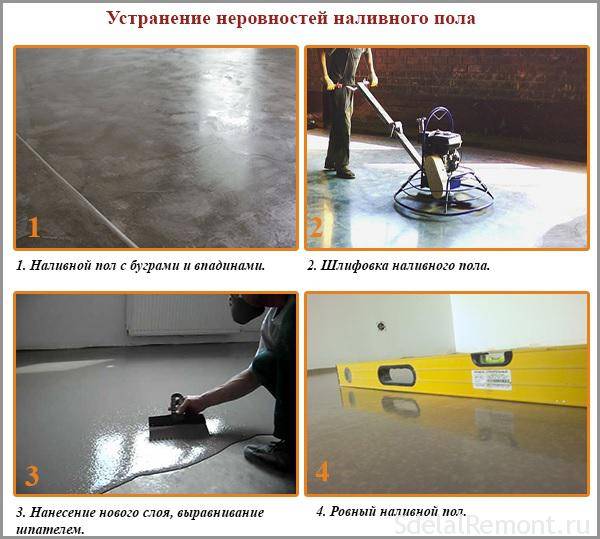 Ремонт бетонного пола — особенности процесса реставрации стяжки